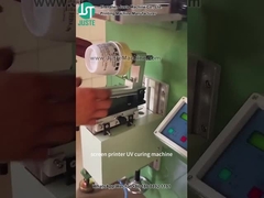 곡선 스크린 프린터 플라스틱 병 컵을 위한 실린더 모양 인쇄