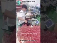 곡선 스크린 프린터 플라스틱 병을 위한 로고 인쇄